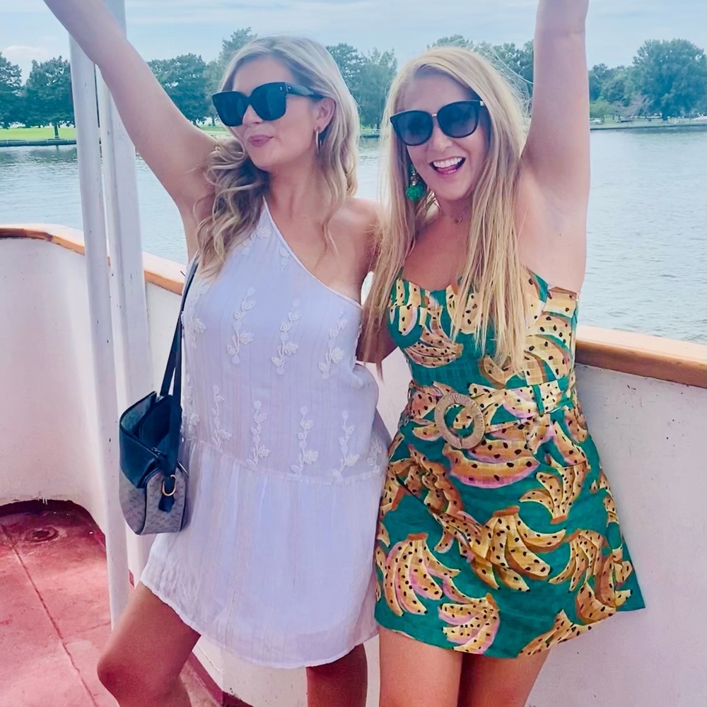 Farm Bio Bananas Mini Dress Green